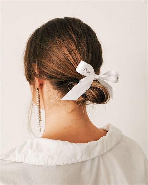 dior hair bow|dior hair tie.